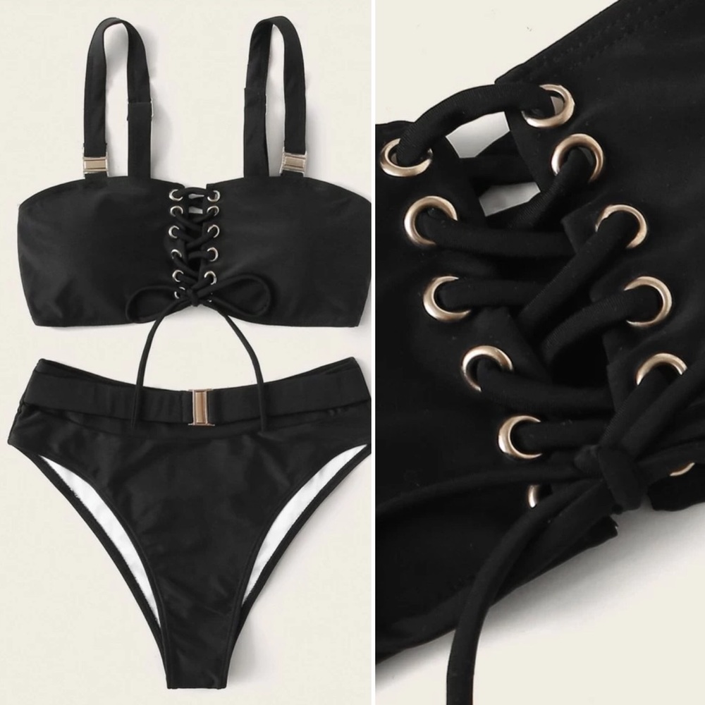 New! Stunning lace me up bikini - Picture 2 of 6